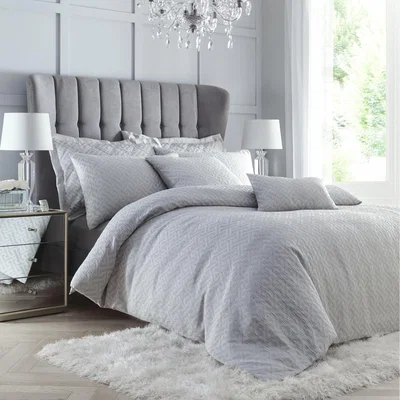 The Range Olympia Duvet Set - Silver / Double