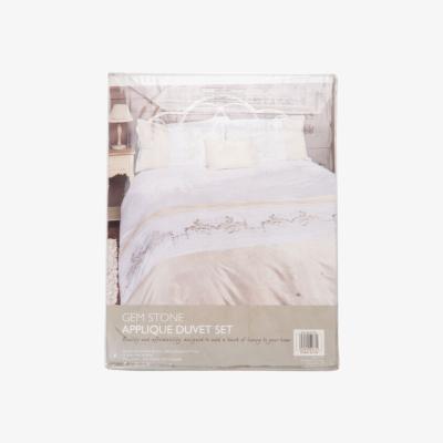 The Range Gem Stone Applique Duvet and Pillowcase Set - Double