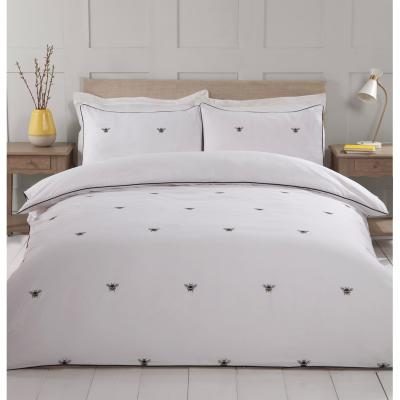The Range Bumblebee Embroidered Duvet Cover and Pillowcase Set - Double