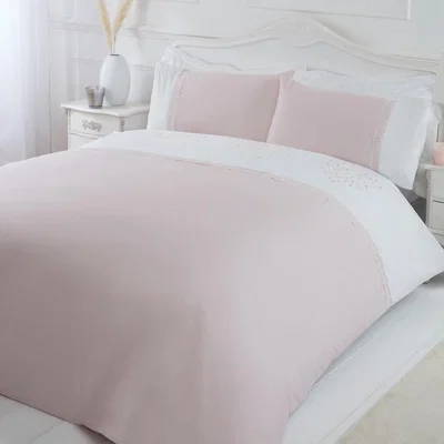 The Range Esme Embroidered Pillowcase and Duvet Set - Double
