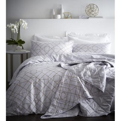 The Range Gatsby Duvet Cover and Pillowcase Set - Yellow / Double