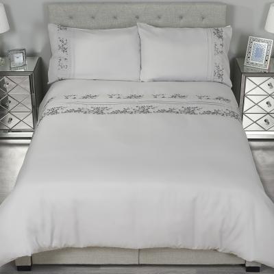 The Range Trailing Sequin Flowers Duvet Cover and Pillowcase Set - Double