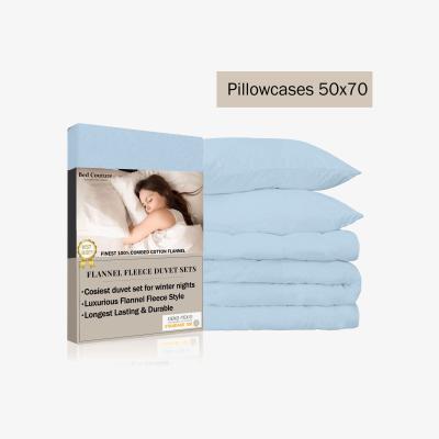 The Range Bed Couture Flannel Duvet Set with Pillowcases 50x70cm - Sky blue / King / Double