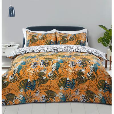 The Range Abstract Tropical Leaf Duvet Cover and Pillowcase Set - Double