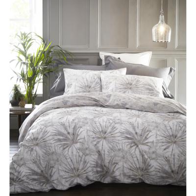 The Range Palm Springs Duvet Cover and Pillowcase Set - Silver / Double