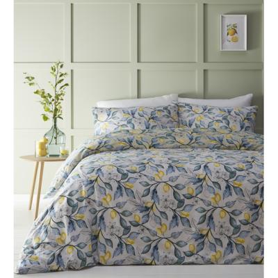 The Range Lemon Tree Duvet Cover and Pillowcase Set - Yellow / Double