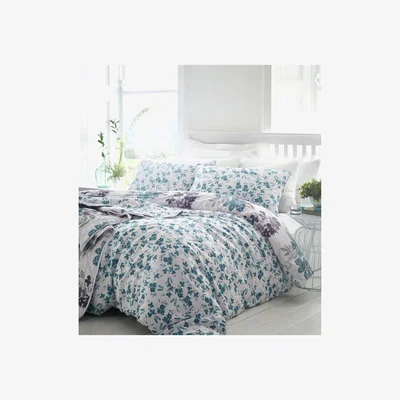 The Range Kew Duvet Cover and Pillowcase Set - Teal / Double