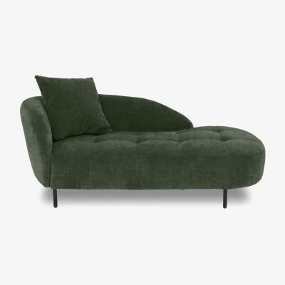 Furniture Village Bridgerton Fabric Chaise Longue - Olive Green