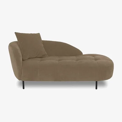 Furniture Village Bridgerton Fabric Chaise Longue - Desert