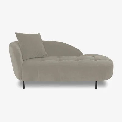 Furniture Village Bridgerton Fabric Chaise Longue - Light Khaki