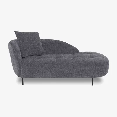 Furniture Village Bridgerton Fabric Chaise Longue - Gunmetal
