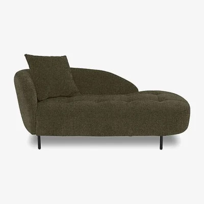 Furniture Village Bridgerton Fabric Chaise Longue - Grey Forest
