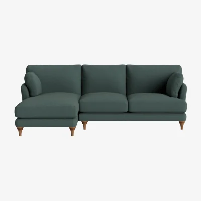 Loaf Smithy Chaise Sofa, Extra Large Left Hand (Scattered Showers Clever Slubby Linen)