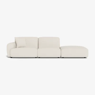 Loaf Squishblocks Modular Chaise Longue Left Hand in Pudding Spoon Clever Velvet