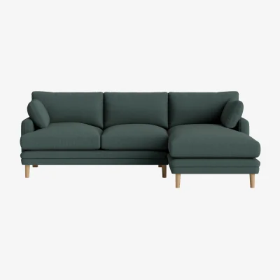 Loaf Squisharoo Chaise Sofa, Extra Large Right Hand (Scattered Showers Clever Slubby Linen)