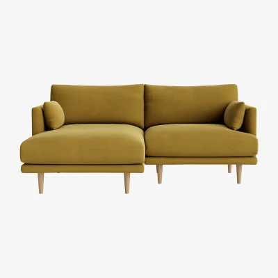 Loaf Jeffers Chaise Sofa, Large Left Hand (Cardamom Cake Clever Linen)