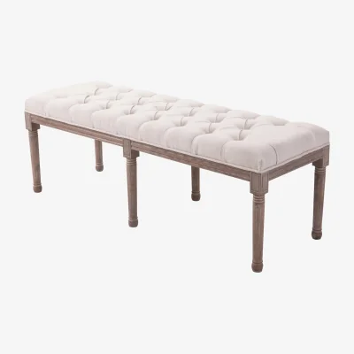 The Range Classic Bed End Sofa Chaise Lounge Seat Furniture - Beige