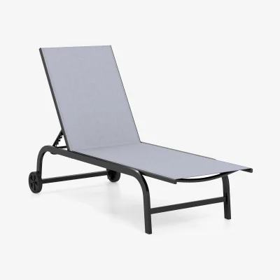 The Range 6-Position Patio Chaise Lounge - Grey