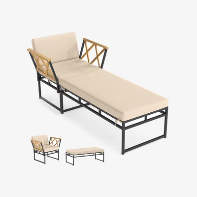 The Range 2 Pieces Patio Furniture Set - Brown