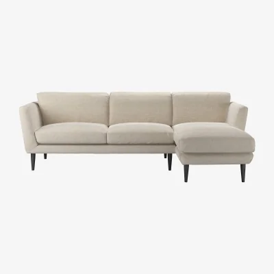 Sofa.com Holly Medium RHF Chaise Sofa in Jasmine Silky Jacquard Weave