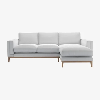 Sofa.com Costello LHF Chaise Sofa in Sea Spray Aquaclean Clever Chenille