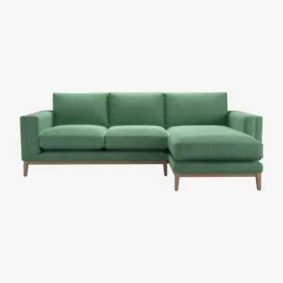 Sofa.com Costello  RHF Chaise Sofa in Celadon Easy Cotton