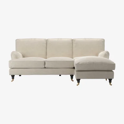 Sofa.com Bluebell RHF Chaise Sofa in Jasmine Silky Jacquard Weave