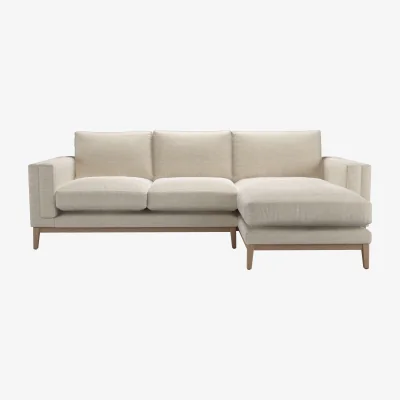 Sofa.com Costello  RHF Chaise Sofa in Jasmine Silky Jacquard Weave