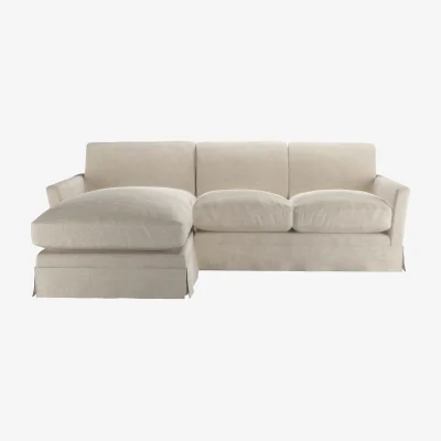 Sofa.com Otto Medium LHF Chaise Sofa in Jasmine Silky Jacquard Weave