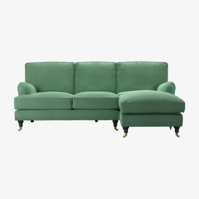 Sofa.com Bluebell RHF Chaise Sofa in Celadon Easy Cotton
