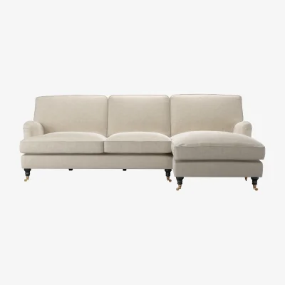 Sofa.com Bluebell Large RHF Chaise Sofa in Jasmine Silky Jacquard Weave