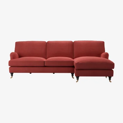 Sofa.com Bluebell Large RHF Chaise Sofa in Indian Summer Easy Cotton