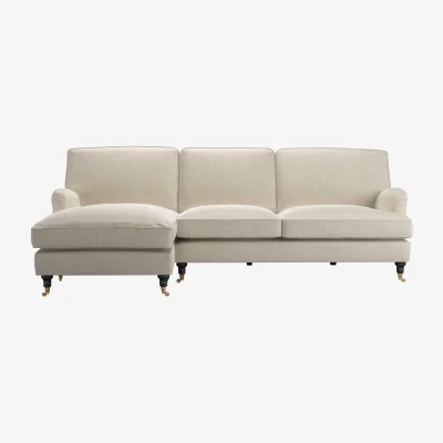 Sofa.com Bluebell Large LHF Chaise Sofa in Jasmine Silky Jacquard Weave