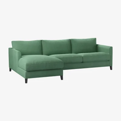 Sofa.com Izzy Medium LHF Chaise Sofa in Celadon Easy Cotton
