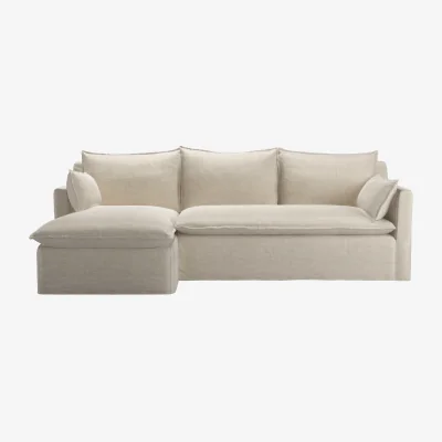 Sofa.com Anders LHF Chaise Sofa in Jasmine Silky Jacquard Weave
