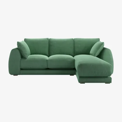 Sofa.com Carmel RHF Chaise Sofa in Celadon Easy Cotton