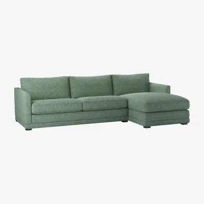 Sofa.com Aissa Large RHF Chaise Storage Sofa in Waterlily Impressionist Tweed - sofa.com