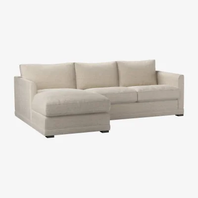 Sofa.com Aissa Small LHF Chaise Sofa in Jasmine Silky Jacquard Weave