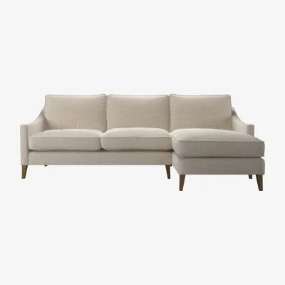 Sofa.com Iggy Medium RHF Chaise Sofa in Jasmine Silky Jacquard Weave