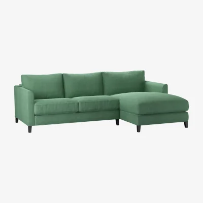 Sofa.com Izzy Small RHF Chaise Sofa in Celadon Easy Cotton