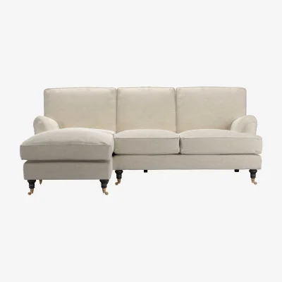 Sofa.com Bluebell LHF Chaise Sofa in Jasmine Silky Jacquard Weave