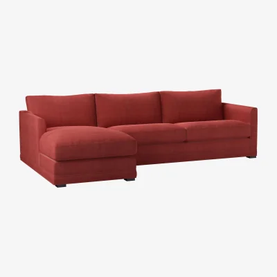 Sofa.com Aissa Large LHF Chaise Storage Sofa in Indian Summer Easy Cotton