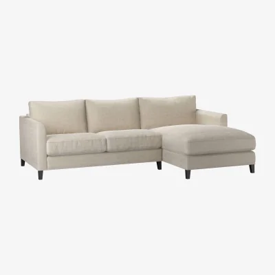 Sofa.com Izzy Small RHF Chaise Sofa in Jasmine Silky Jacquard Weave