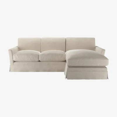 Sofa.com Otto Medium RHF Chaise Sofa in Jasmine Silky Jacquard Weave