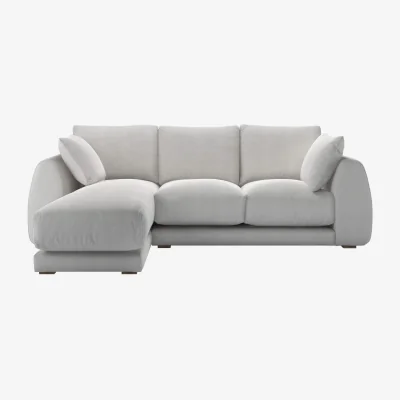 Sofa.com Carmel RHF Chaise Sofa in Sea Spray Aquaclean Clever Chenille
