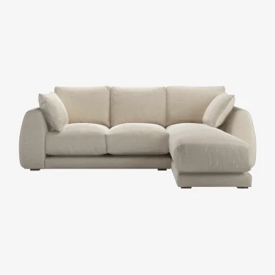 Sofa.com Carmel RHF Chaise Sofa in Jasmine Silky Jacquard Weave