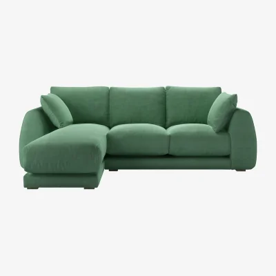 Sofa.com Carmel LHF Chaise Sofa in Celadon Easy Cotton