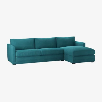 Sofa.com Aissa Large RHF Chaise Storage Sofa in Maldives Easy Cotton - sofa.com