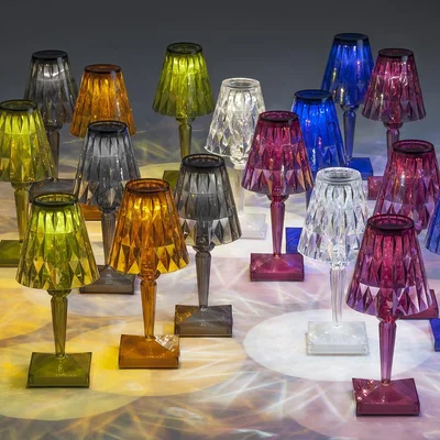 Amara Kartell - Battery Table Lamp - Smoke FU
