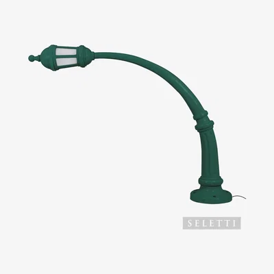 Amara Seletti - Outdoor Curve Street Lamp - Green
